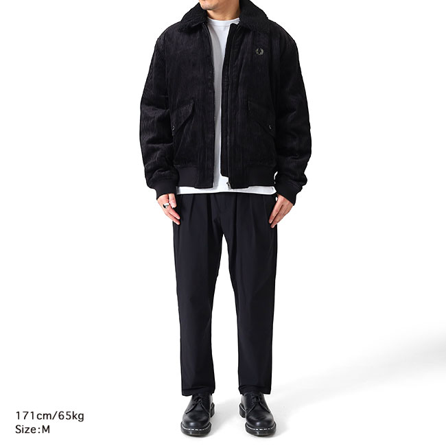 楽天市場】Fred Perry フレッドペリー 襟ボア コーデュロイ ボンバー