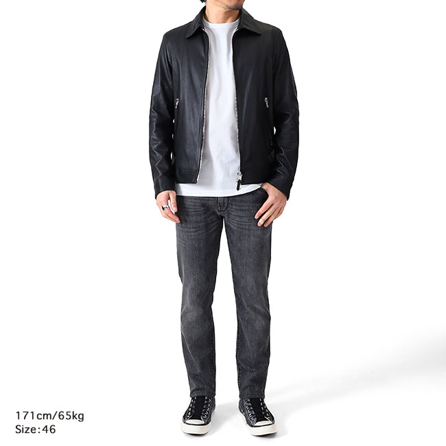 楽天市場】EMMETI エンメティ GIACOMO 襟付き シングル ライダース