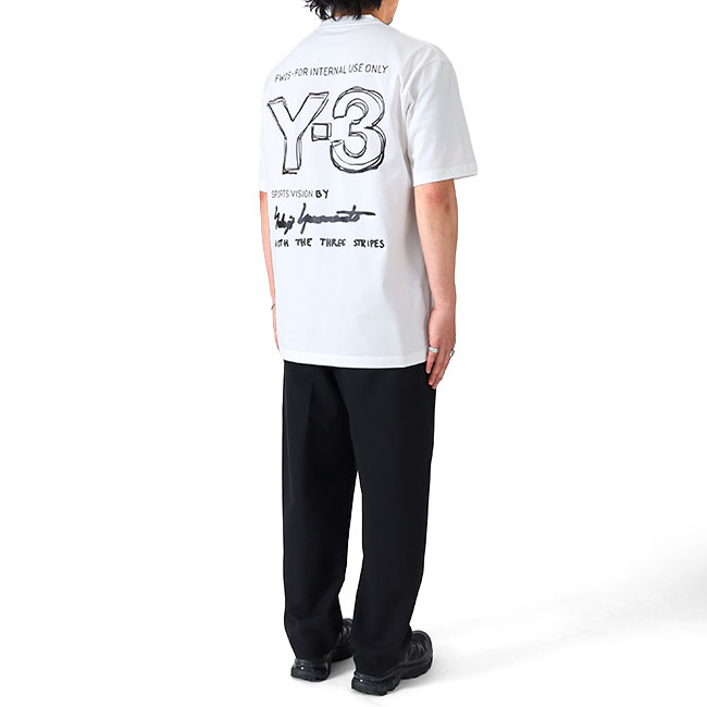 楽天市場】Y-3 ワイスリー グラフィック バックロゴ Tシャツ KB2607
