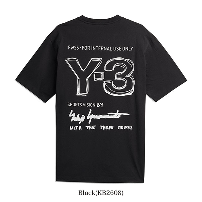 楽天市場】Y-3 ワイスリー グラフィック バックロゴ Tシャツ KB2607