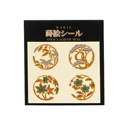 楽天市場】蒔絵シール 一寸花丸(A) 携帯電話 スマホ 食器