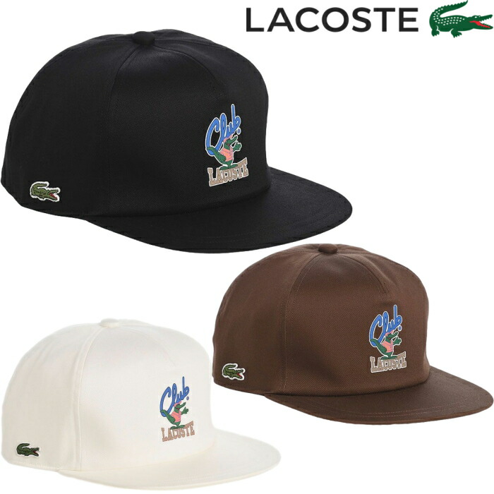 楽天市場】LACOSTE ラコステ アニメーション フラットバイザーキャップ