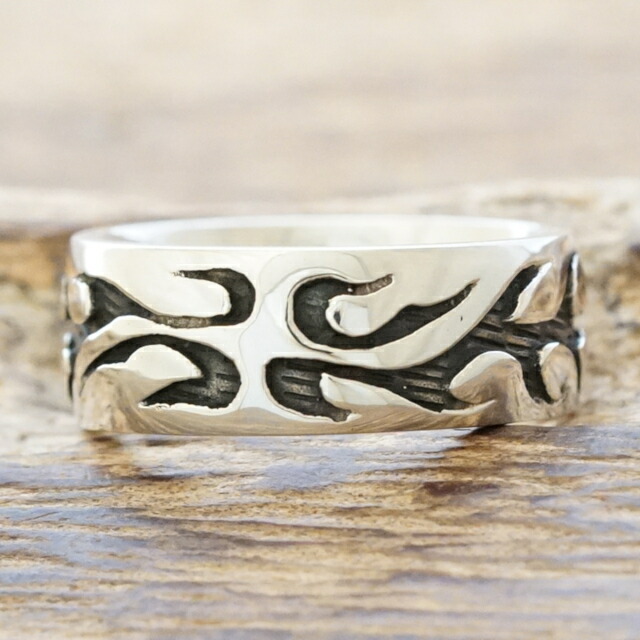 楽天市場】トライバル リング メンズ レディースシルバー 925 指輪 平