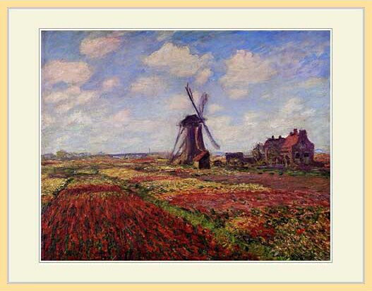 楽天市場】モネ・「チューリップ畑（オランダ）」 : グーピルギャラリー