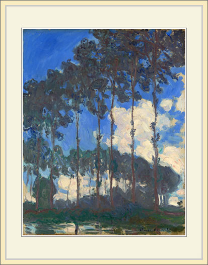 楽天市場】モネ・「ポプラ並木」 : グーピルギャラリー
