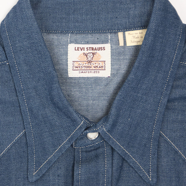 楽天市場】LEVI'S リーバイス ウェスタンシャツ ショートホーン デニム