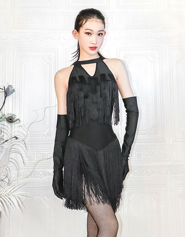 楽天市場】ラテン 衣装 ラテンドレス 社交ダンス衣装 ダンスウエア 黒