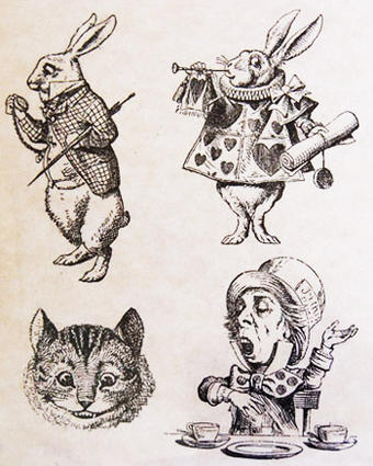 楽天市場】ラバースタンプ 「不思議の国のアリス」より 白うさぎ