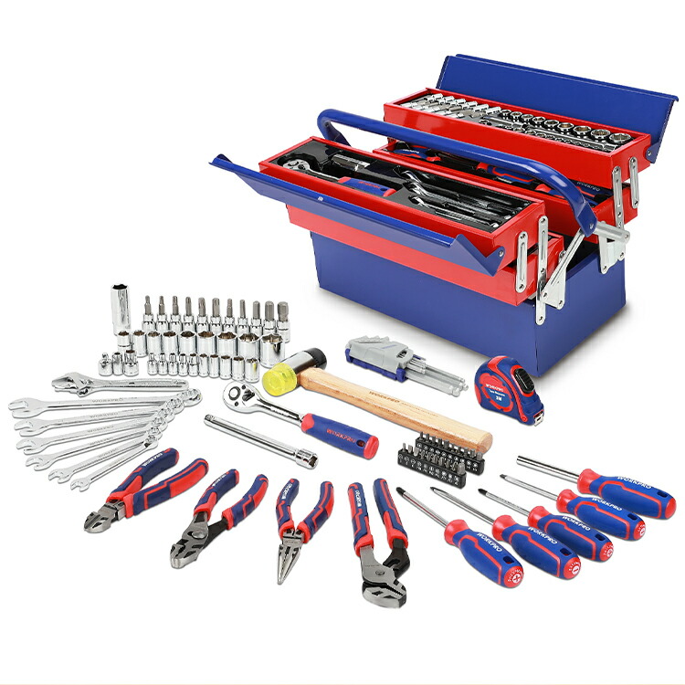 楽天市場】【10%OFF】WORKPRO 工具セット 85点セット 熱処理 タイヤ