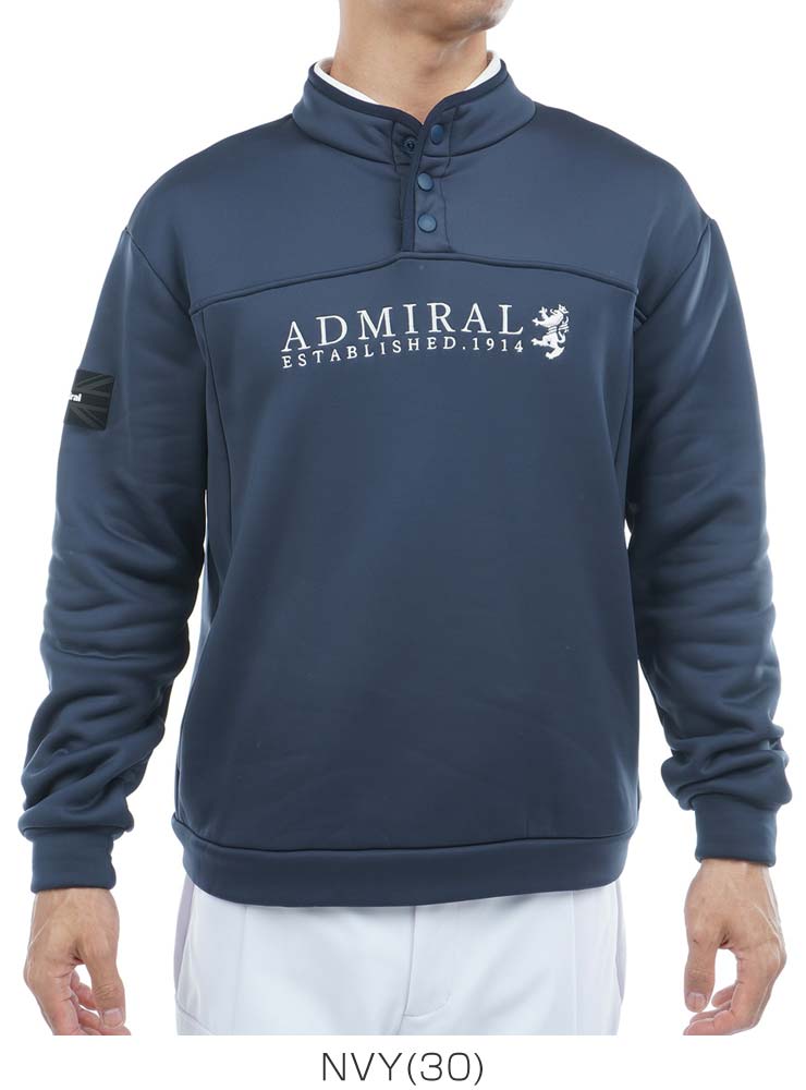 楽天市場】アドミラルゴルフ カルイシ ハーフドットボタン スウェット