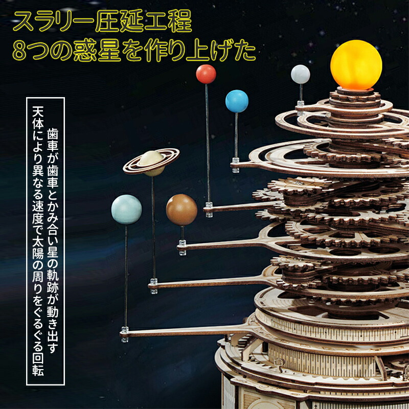 楽天市場】【P2倍☆5%OFF】立体パズル 木製 大人 太陽系 星の軌跡 木製