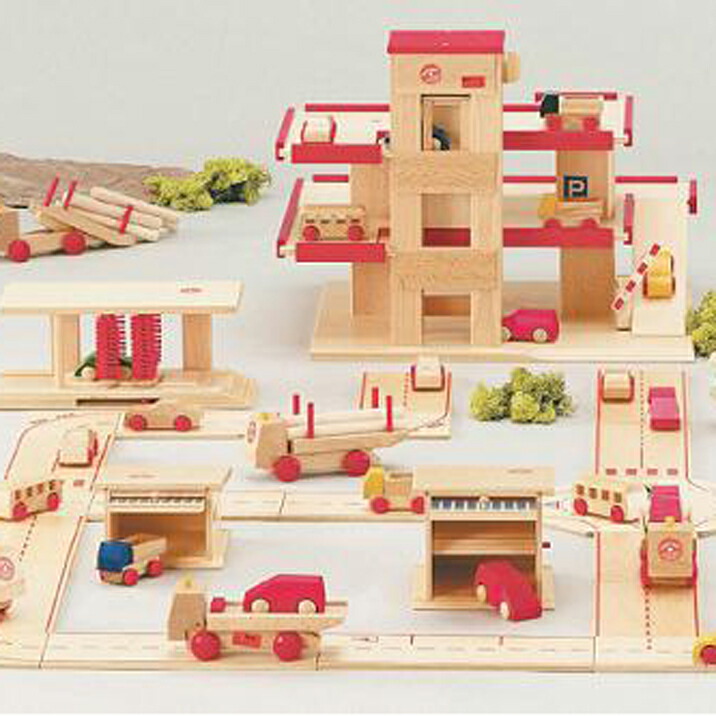 楽天市場】ベック 木のおもちゃ ドイツ製 知育玩具 トラック 青/黄