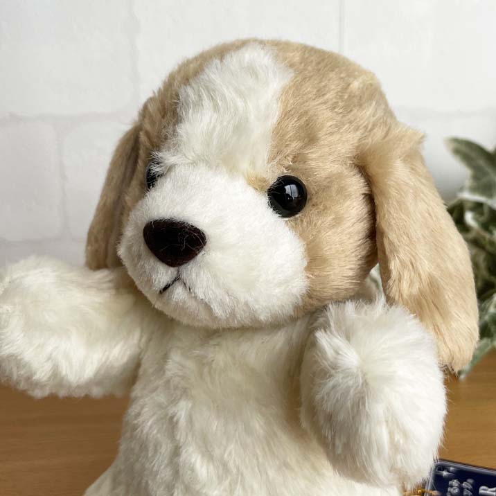楽天市場】犬 ぬいぐるみ パフィー・いぬ ベージュ 垂れ耳 日本製