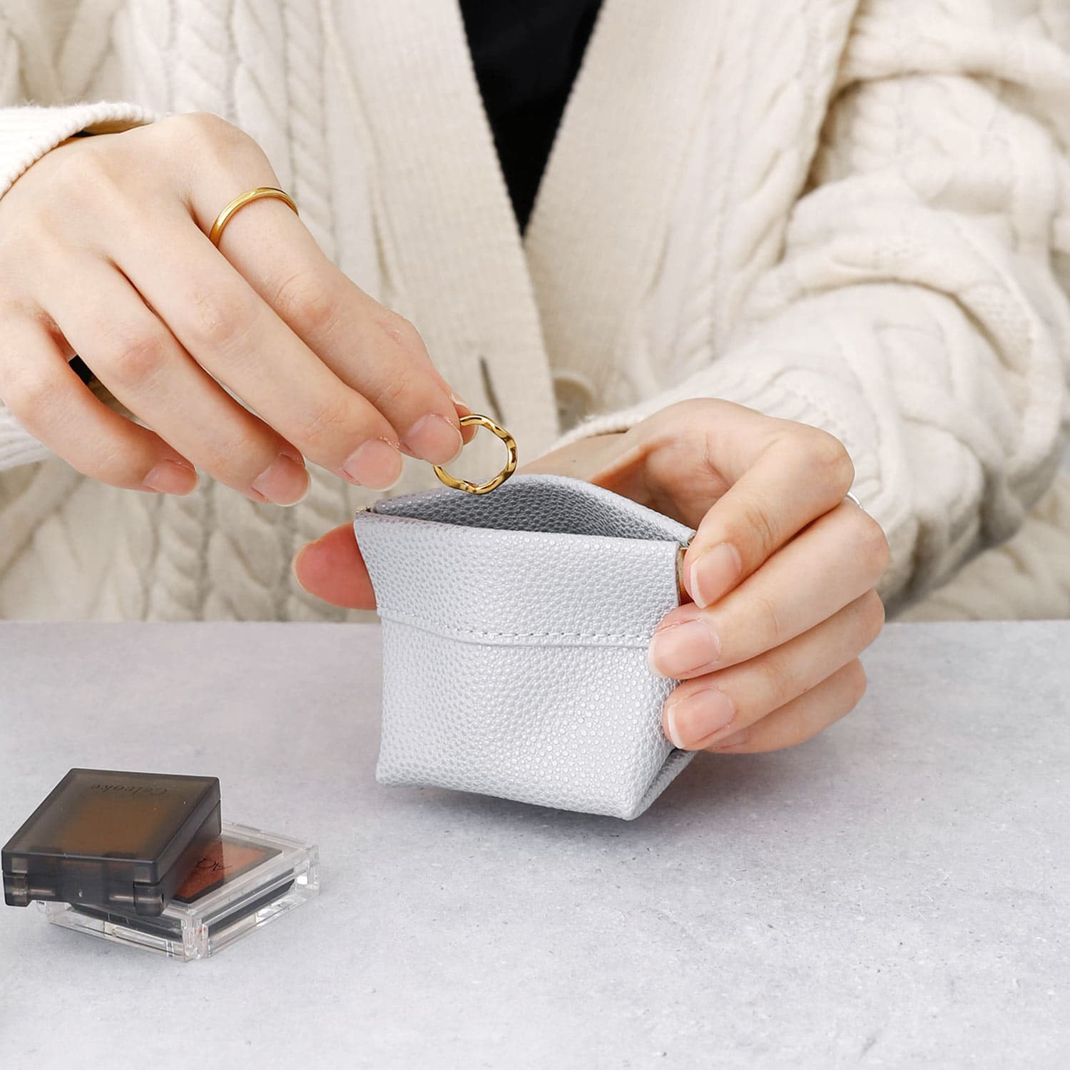 楽天市場】Grains de sable サーブル ミニケース コインケース 小銭