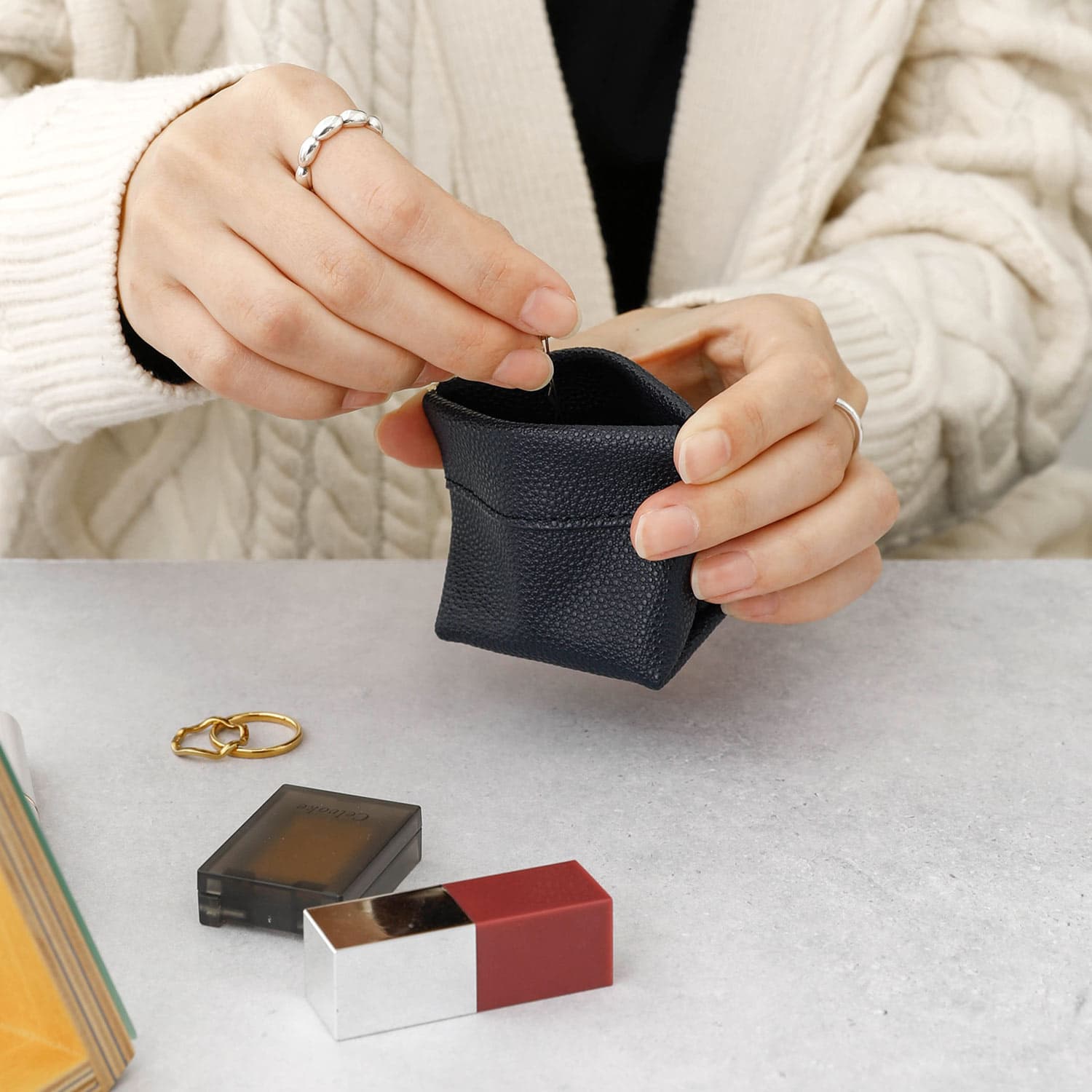 楽天市場】Grains de sable サーブル ミニケース コインケース 小銭