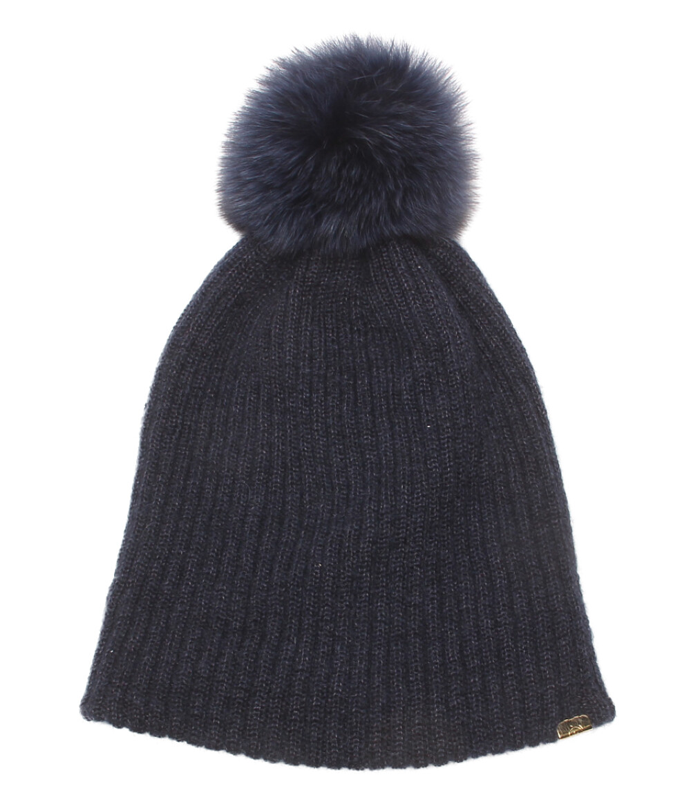 楽天市場】【中古】美品 カシラ ファーポンポン付きニット帽