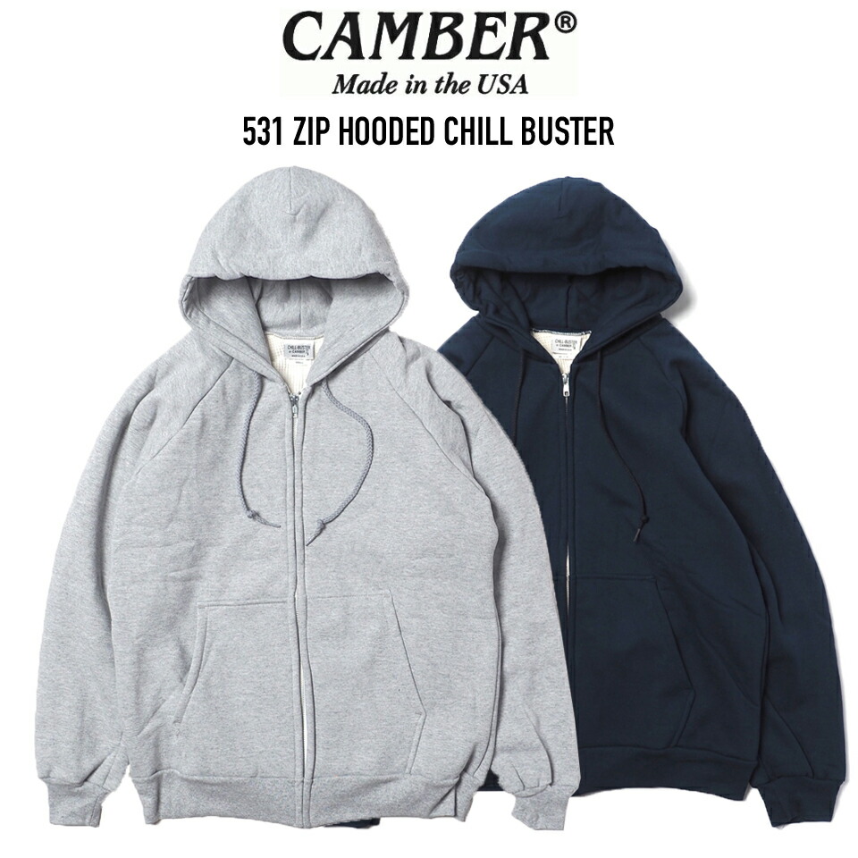 楽天市場】CAMBER (キャンバー) 531 ZIP HOODED CHILL BUSTER ジップ