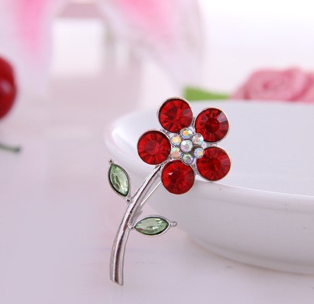 楽天市場】スワロフスキー ブローチ フラワー : Aquarius