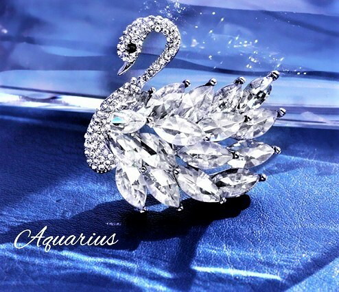 スワロフスキー SCS会員限定品 100周年 スワン ブローチ