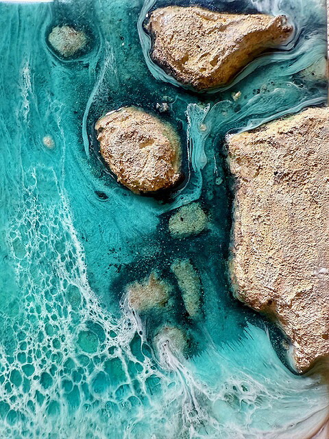 楽天市場】HA-JA WORLDオーシャンレジンアートパネル サイズ(300×300mm