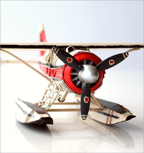 楽天市場】アンティーク レトロ 水上飛行機 置物 おしゃれ ブリキの