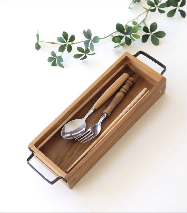 楽天市場】カトラリーケース 木製 持ち手付き 箸入れ 卓上 食卓