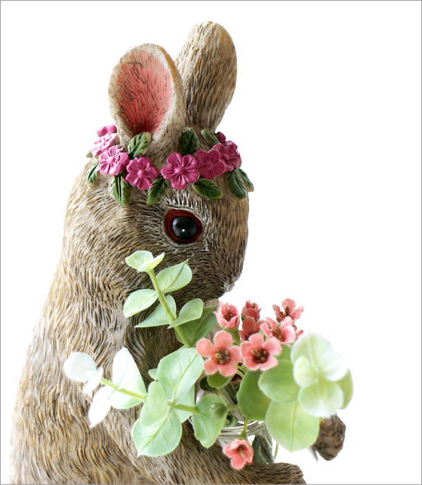 楽天市場】一輪挿し ガラス おしゃれ 試験管 うさぎ 置物 オブジェ