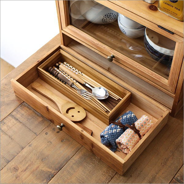 楽天市場】ミニキャビネット 飾り棚 スパイスラック おしゃれ 木製