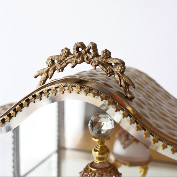 楽天市場】ガラスケース 真鍮 ショーケース 3段 アンティーク