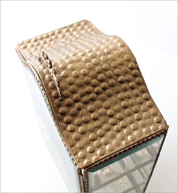 楽天市場】ガラスケース 真鍮 ショーケース 3段 アンティーク