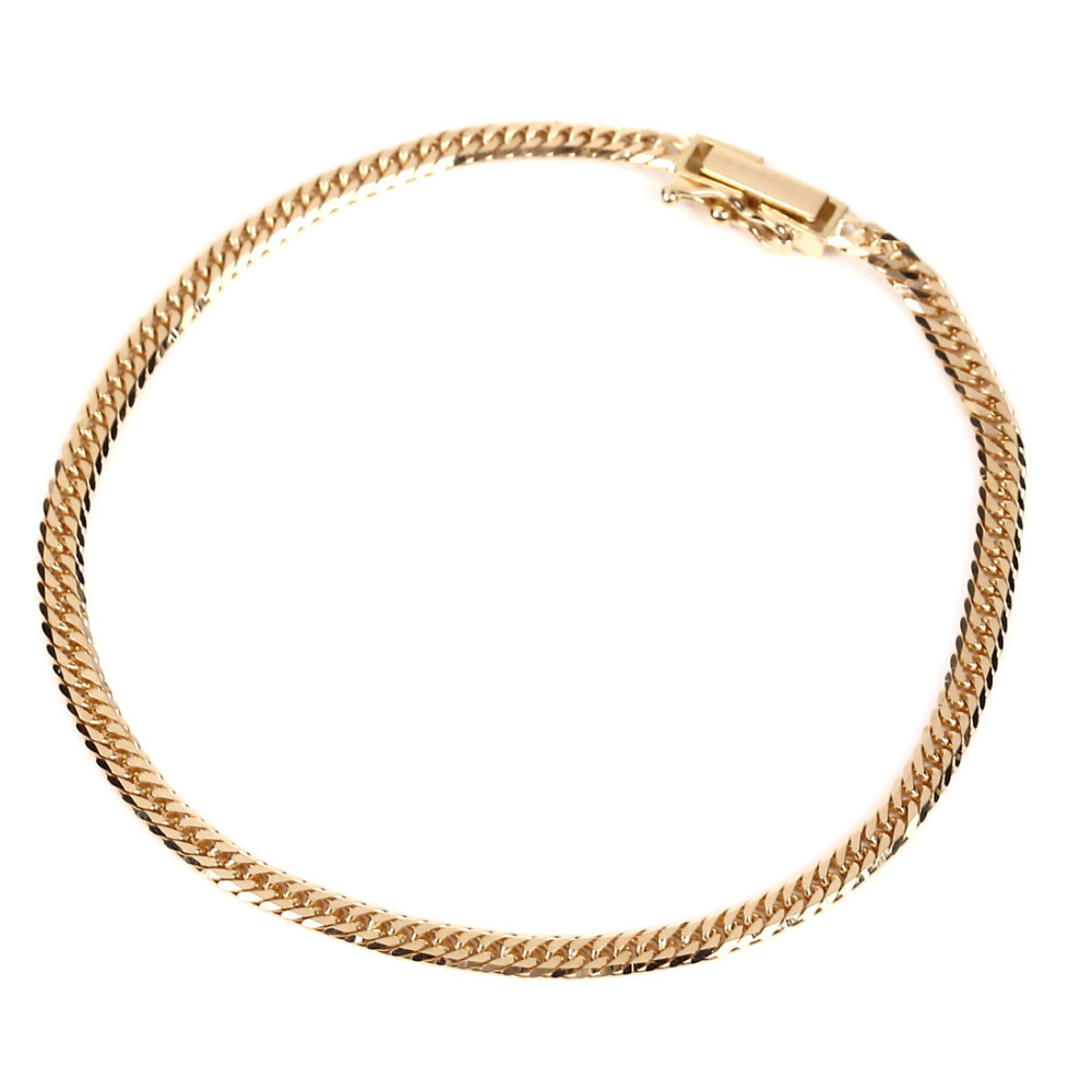 楽天市場】18金 喜平 ブレスレット 6面 ダブル 5g 18cm メンズ