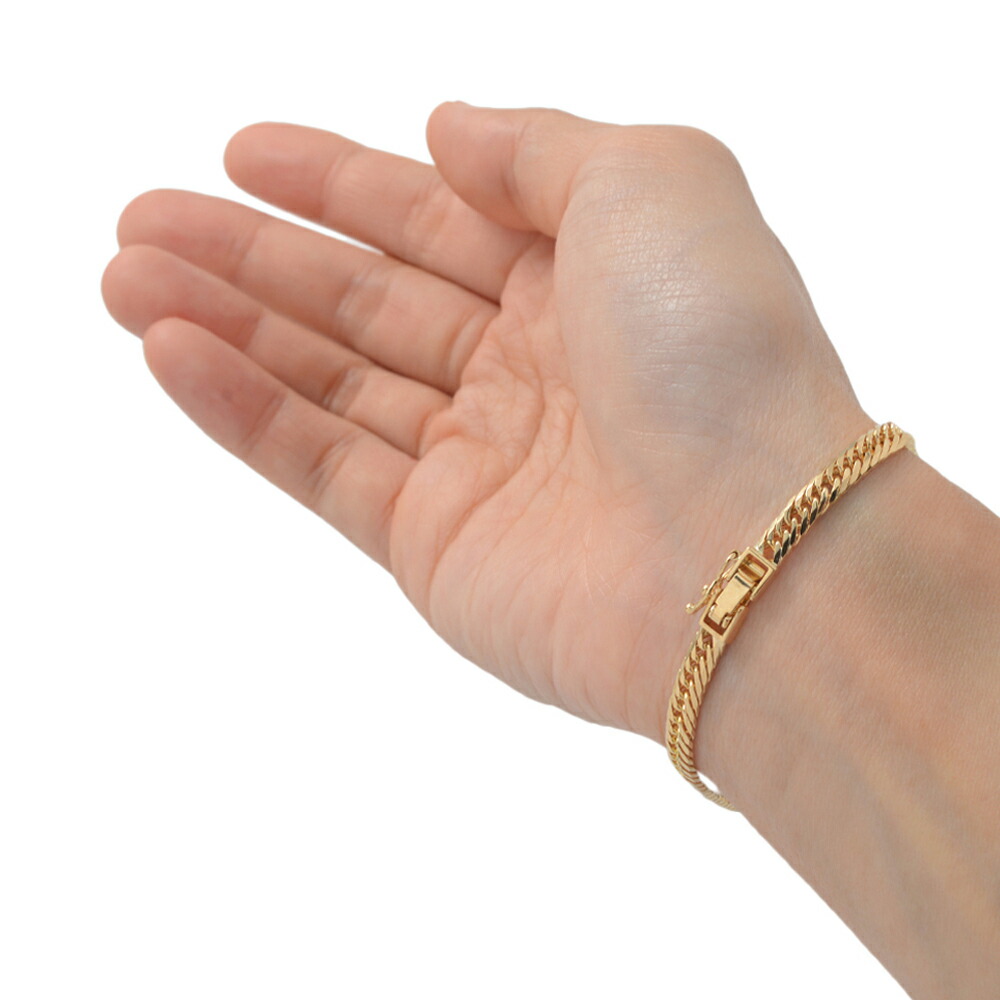 楽天市場】18金 喜平 ブレスレット 8面 トリプル 10g 18cm メンズ