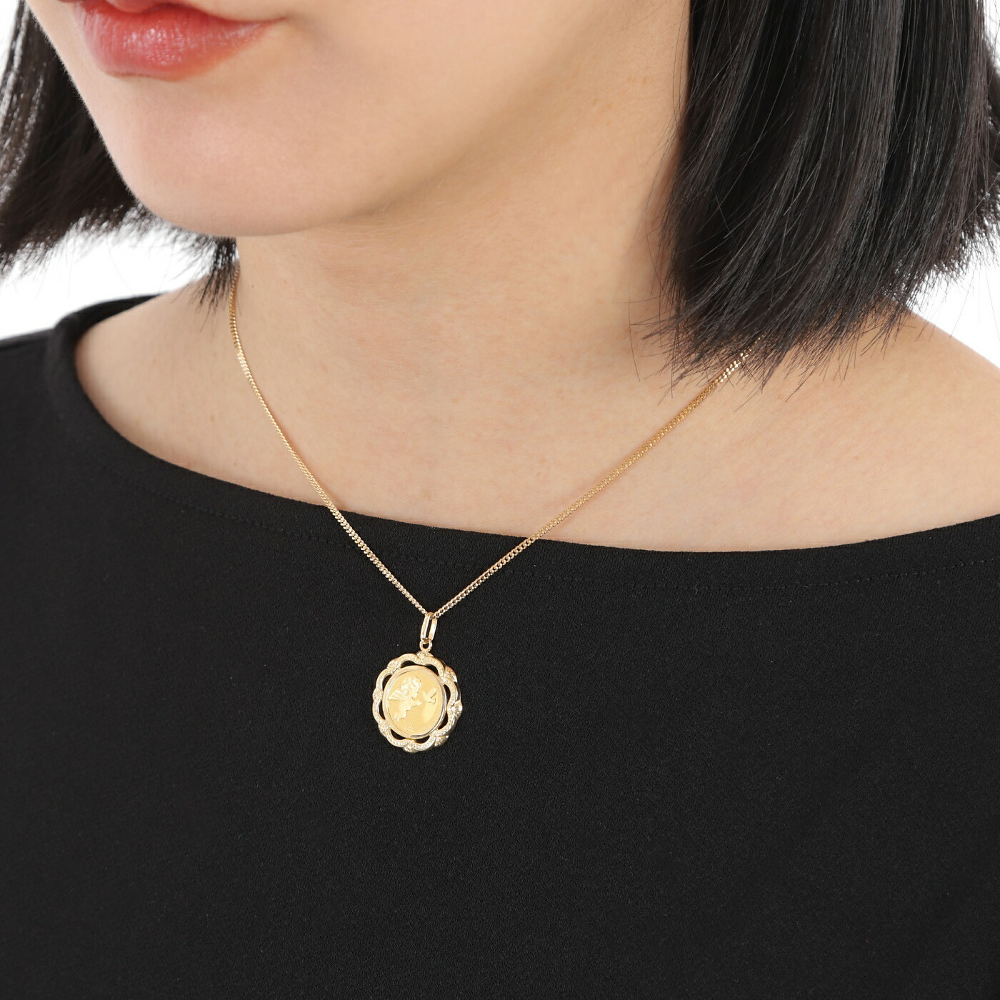 楽天市場】純金 K24 ペンダントトップ エンジェル 1/25oz メンズ