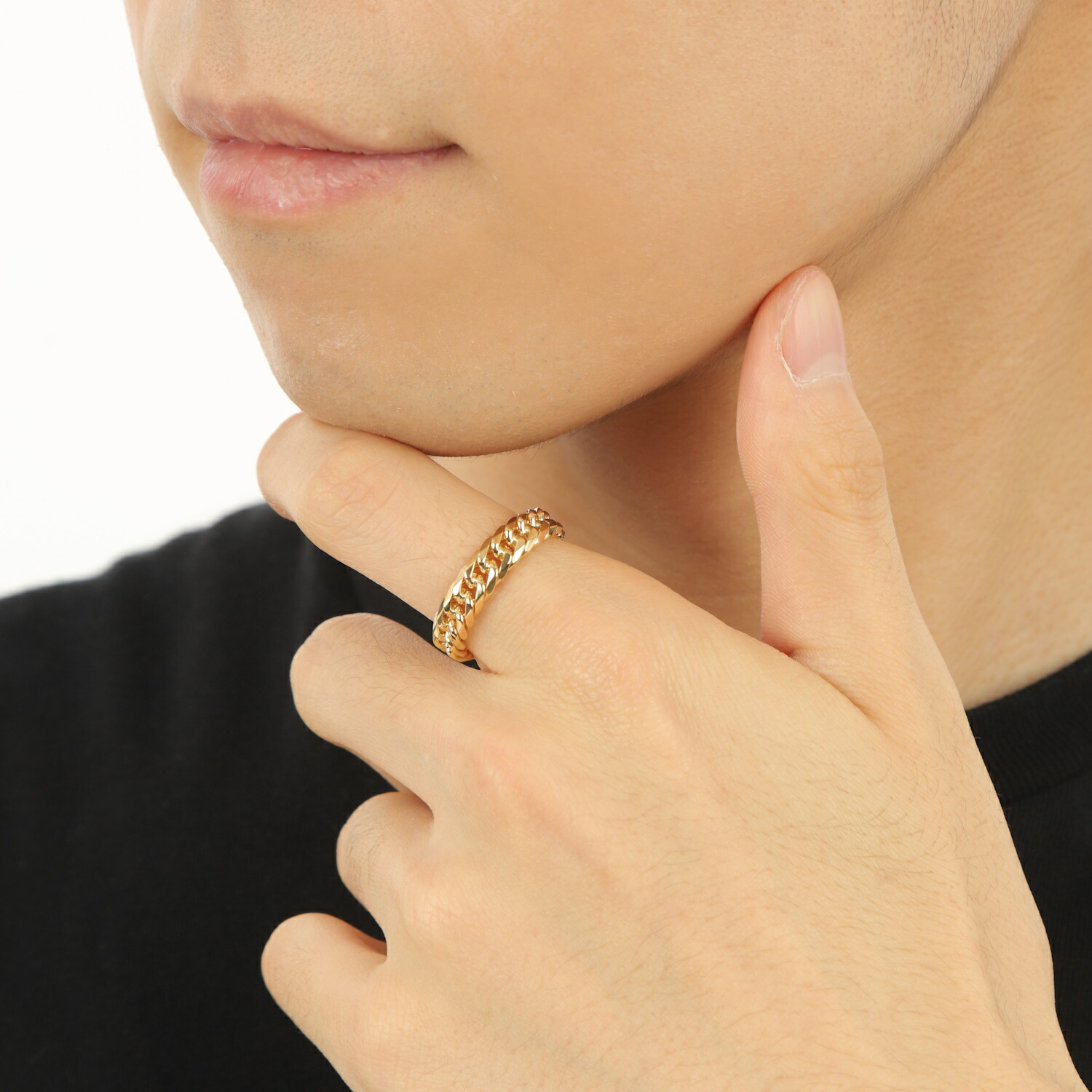 楽天市場】＼楽天ランキング1位／ 18金 喜平リング ハードタイプ 6面