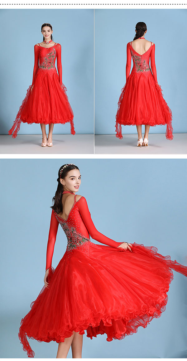 楽天市場】社交ダンスドレス フロート 上品 モダン ドレス 衣装 発表会