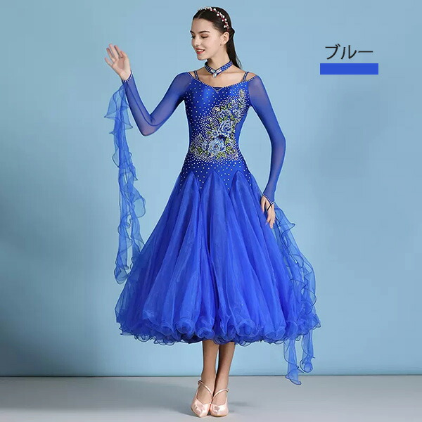 楽天市場】社交ダンスドレス フロート 上品 モダン ドレス 衣装 発表会