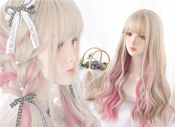 楽天市場】ウィッグ フルウィッグ グラデーション 長髪 ロング ピンク