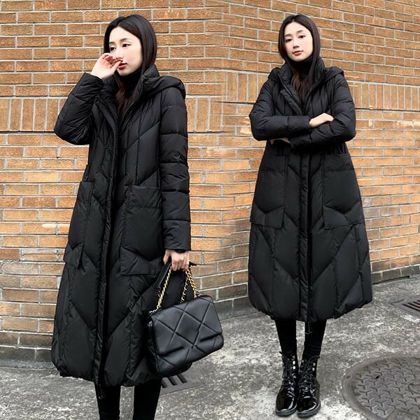 楽天市場】ダウンコート レディース ロング ベンチコート フード