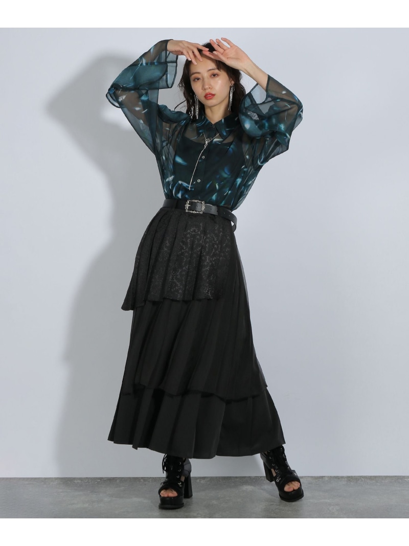 楽天市場】【SALE／26%OFF】アシメミックスプリーツスカート HARE ハレ