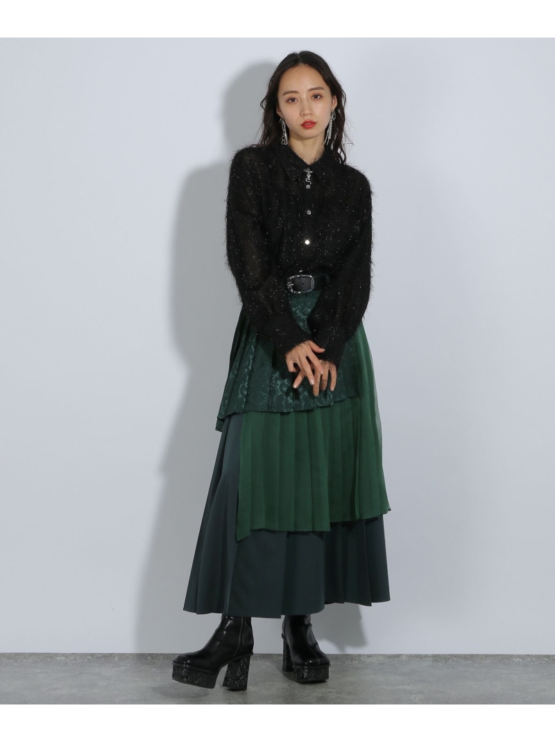 楽天市場】【SALE／26%OFF】アシメミックスプリーツスカート HARE ハレ