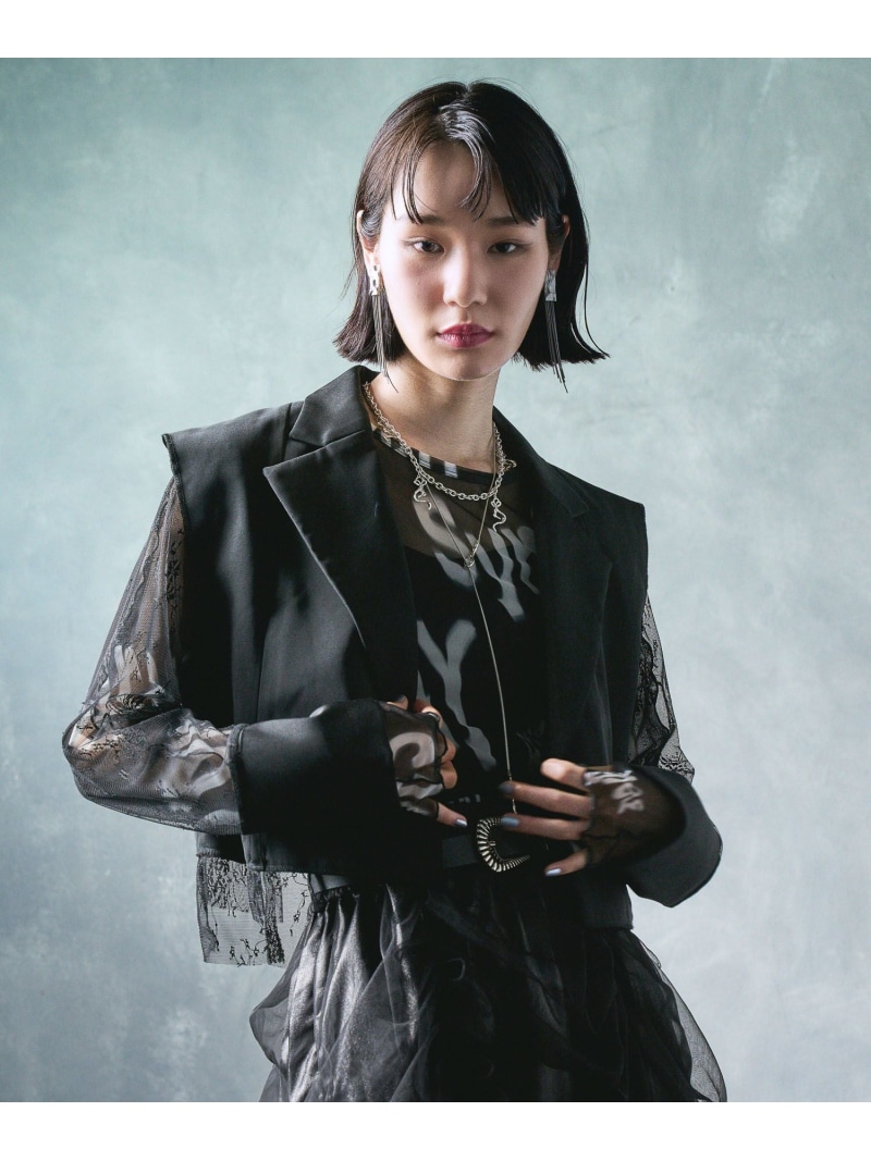 楽天市場】【EDGY MODE】ソデレースショートジャケット HARE ハレ