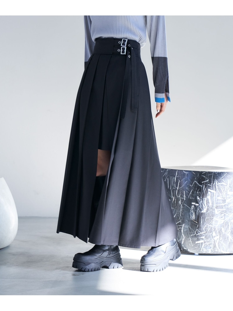 楽天市場】プリーツスリットスカート HARE ハレ スカート ロング