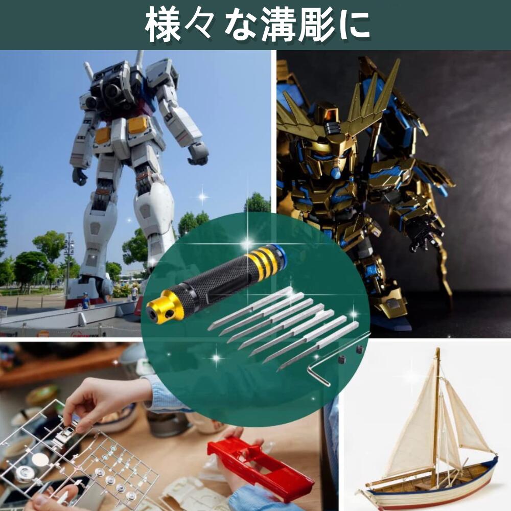 楽天市場】☆＼極細ラインも自由自在／☆ スジボリ 工具 プラモデル