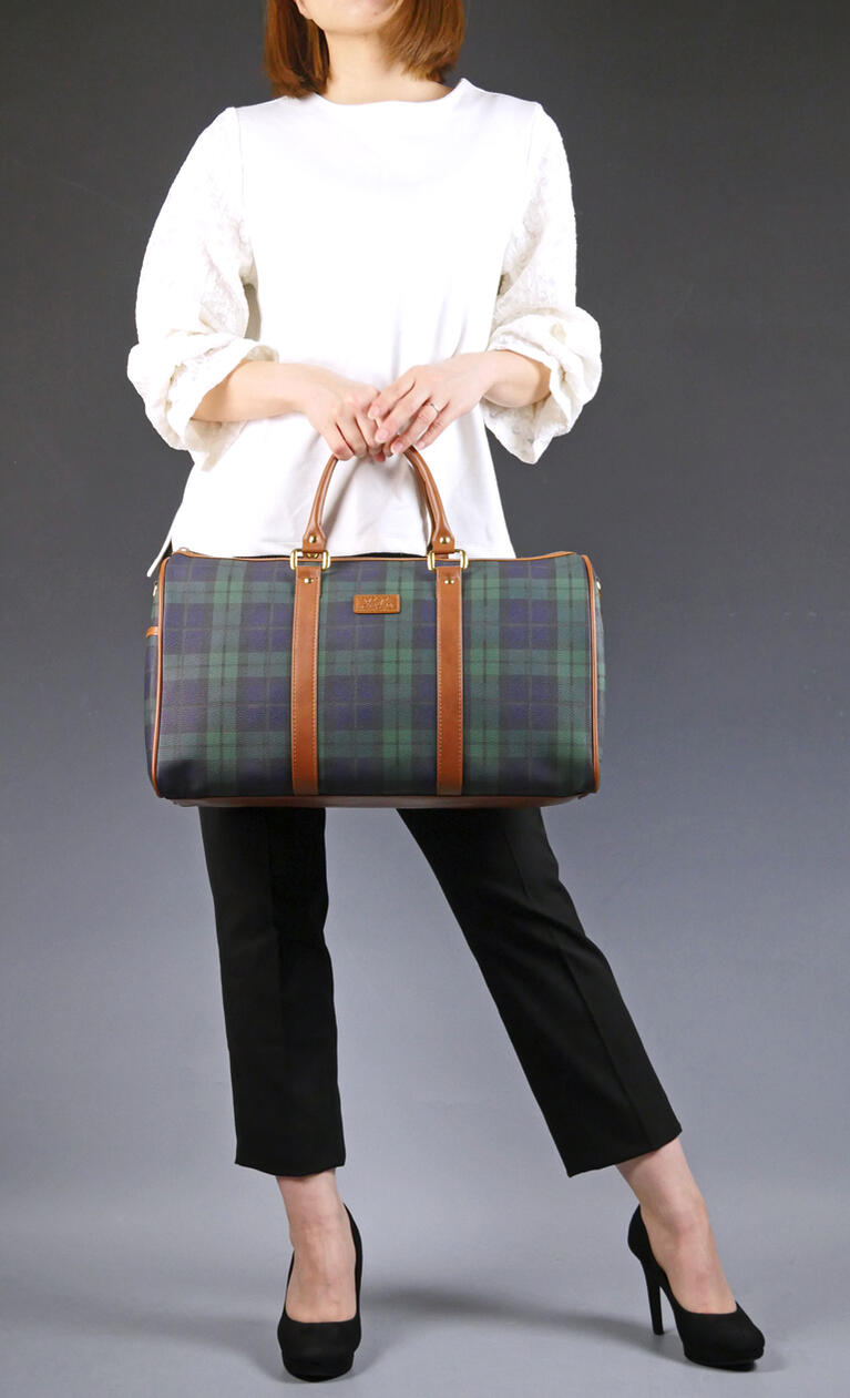 楽天市場】【スーパーSALE 50%OFF】チェック柄 トラベル ボストン 男女