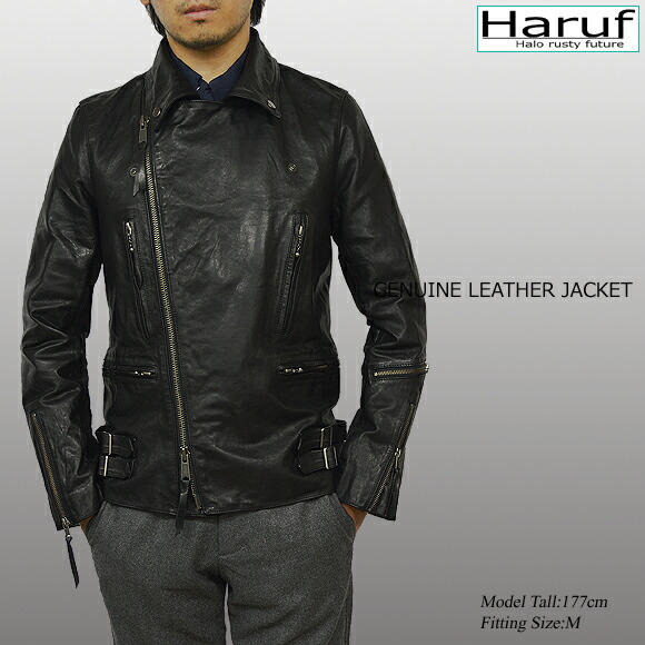 楽天市場】馬革 ライダースジャケット ダブル レザージャケット 革