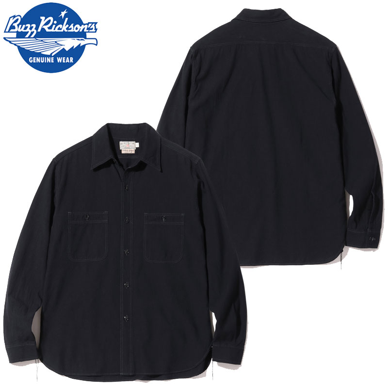 楽天市場】BUZZ RICKSON'S バズリクソンズ シャツ ブラック