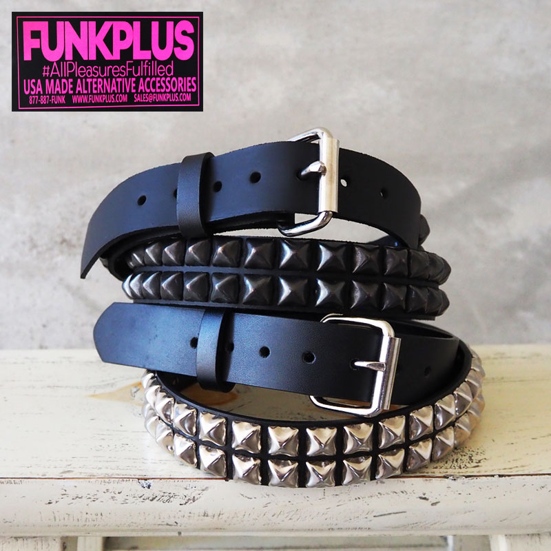 楽天市場】FUNK PLUS ファンクプラス メンズ 本革 2連 スタッズベルト