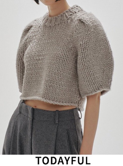 楽天市場】【予約】 TODAYFUL トゥデイフル Puffsleeve Hand Knit☆ 24