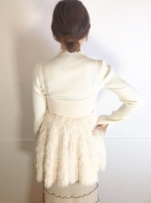 楽天市場】【即日出荷】 COCODEAL ココディール フェザーペプラム