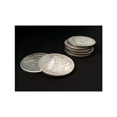 楽天市場】マジック コイン モルガンダラー シェル＆コインセット 7枚